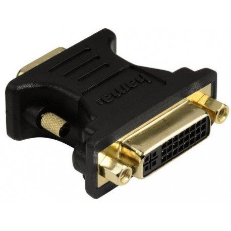 Hama DVI Socket VGA Plug Adapter - Black
