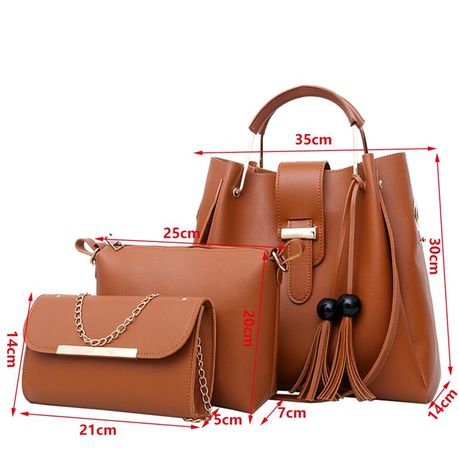 3 piece handbags hot sale