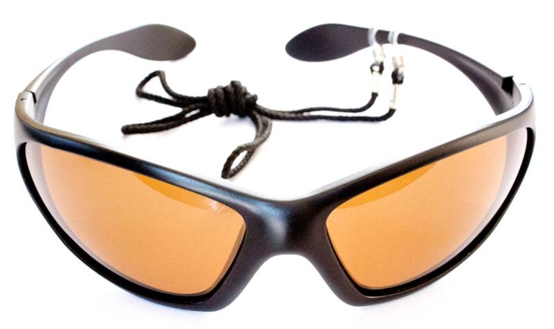Snowbee Polarised Sunglasses Matt Black Frame Amber Lense (S18111-2)