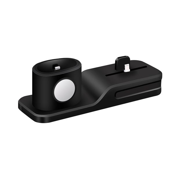 Killer Deals 3-in-1 Silicone Dock Stand for Apple iPhone, iWatch &amp; AirPods