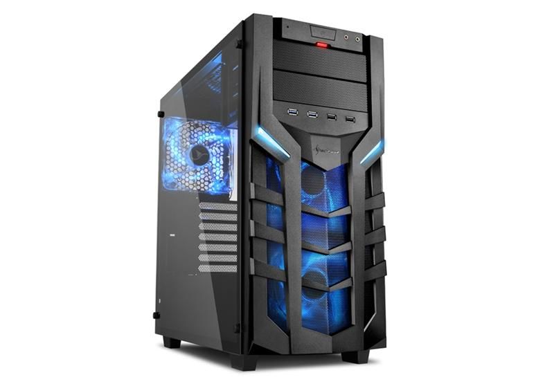 Sharkoon DG7000-G - Black with Blue LEDs