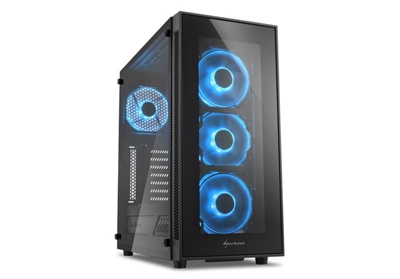 Sharkoon TG5 Window ATX Tower - Black &amp; Blue