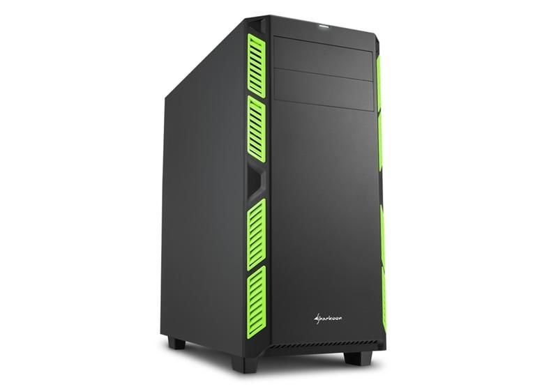 Sharkoon AI7000 ATX Tower - Black &amp; Green