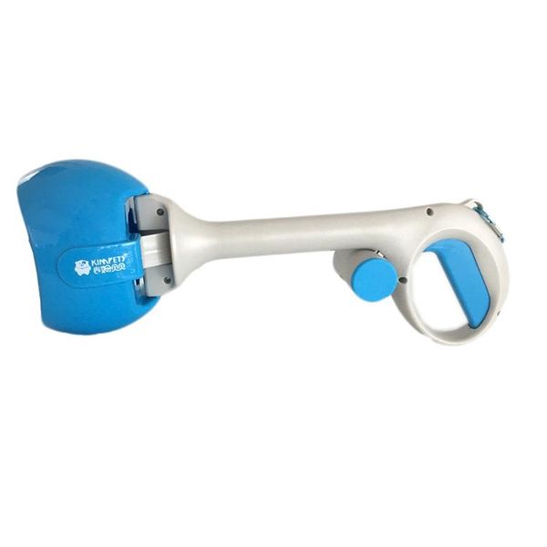 Portable Long Handle Pet Dog Pooper Scooper - Blue