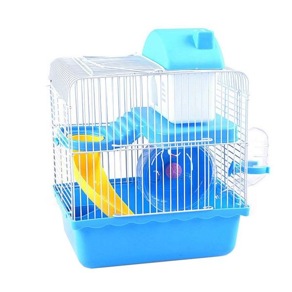 2 Floors Storey Hamster Cage - Blue