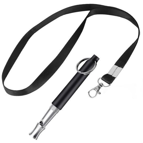 Pet Dog Adjustable Pitch Training Whistle with Lanyard Strap