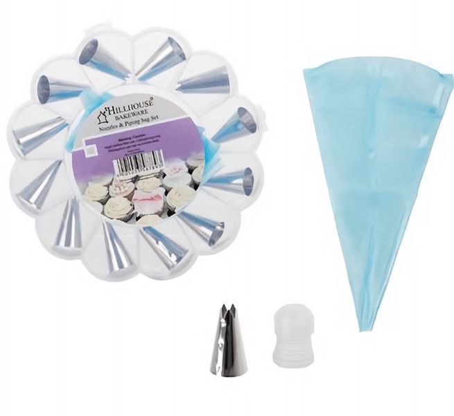 Bulk Pack x 5 Cake Decorating Nozzle-Set stainless steel 12 Piece.