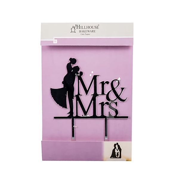 Bulk Pack x 5 Cake Topper-Wedding Mr &amp; Mrs.