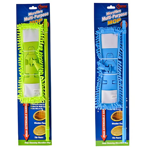 Bulk Pack x 4 Mop Microfibre 1.23m Telescopic Handle .