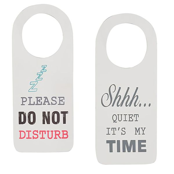 Bulk Pack x 4 Plaque Wooden Sign Door hanger .