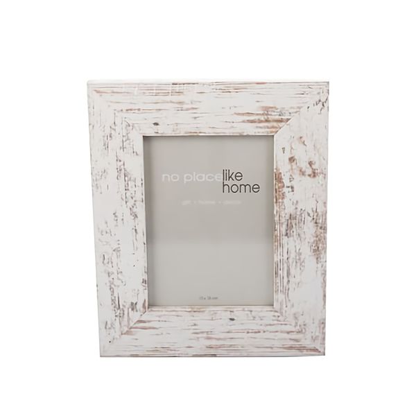 Bulk Pack x 6 Picture-Frame Wooden White Stressed 13x18cm.