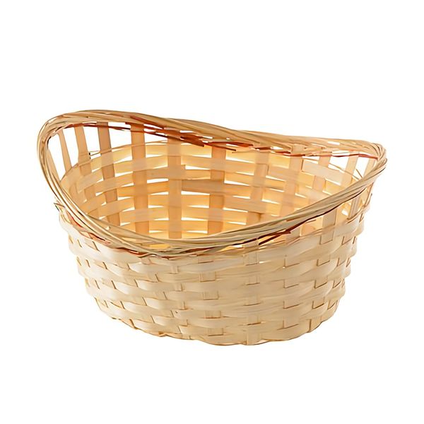 Bulk Pack x 5 Bamboo Basket Oval 27x19x10cm.