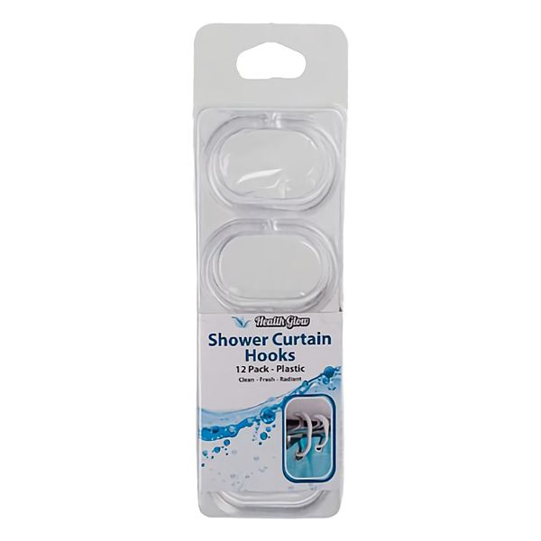 Bulk Pack x 5 Shower Curtain Hook Rings 12 Piece Per Pack.