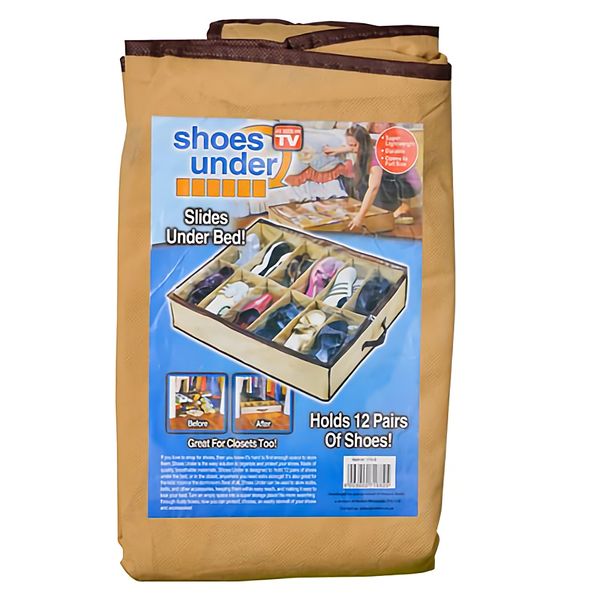 Bulk Pack x 4 Shoe Bag 12 Pockets Non-Woven.