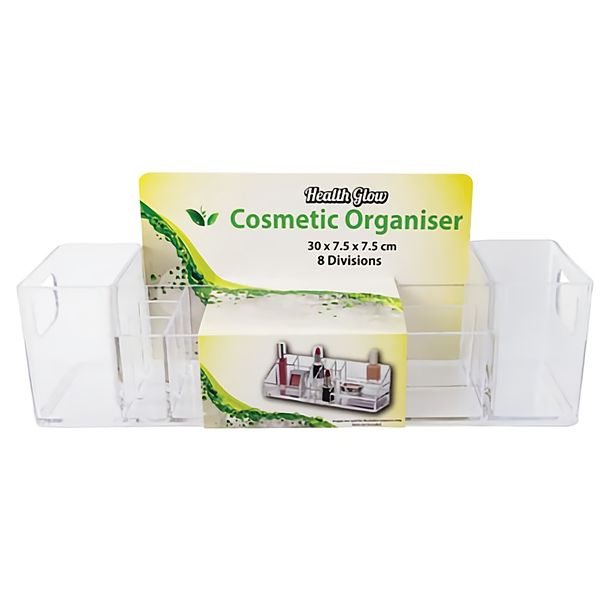 Bulk Pack x 4 Cosmetic Organiser 8 Divisions 30x7x7cm.