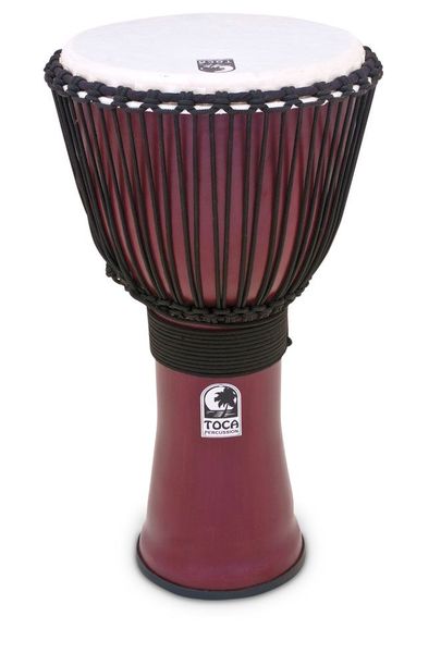 Toca 9" Freestyle II Rope Tuned Djembe - Red