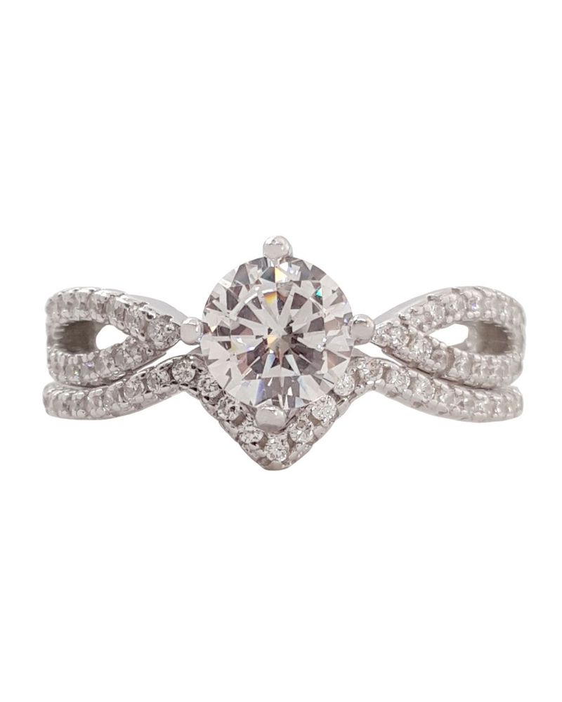 Miss Jewels 0.75ct Cubic Zirconia Wedding Ring Set | Buy Online in ...