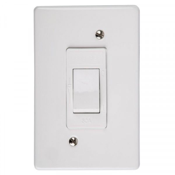 Crabtree Stove Isolator - 1L D/P 30A 100X50mm