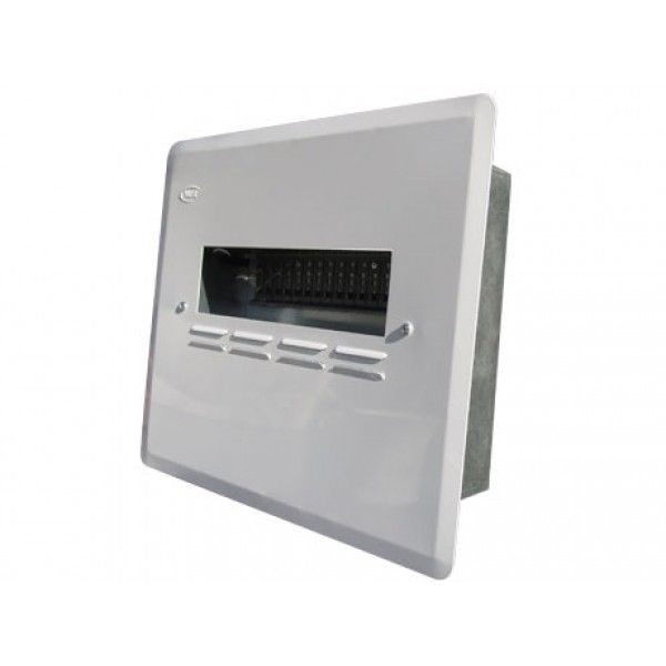 NUR Mini Rail Distribution Board - 12W Surface Metal