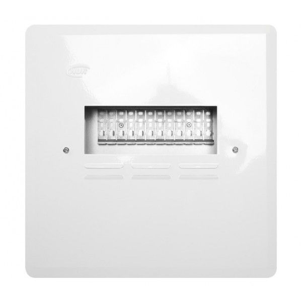 NUR Din Rail Distribution Board - 12W Flush Metal Base