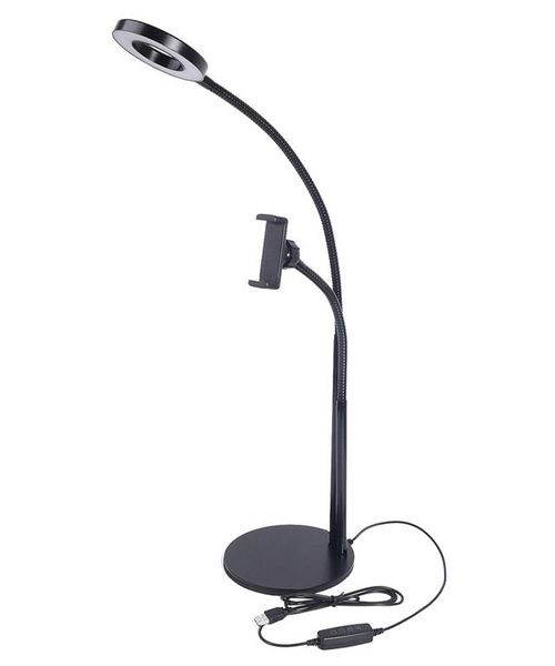 2 in 1 Cell Phone Holder with Selfie Ring Light Stand