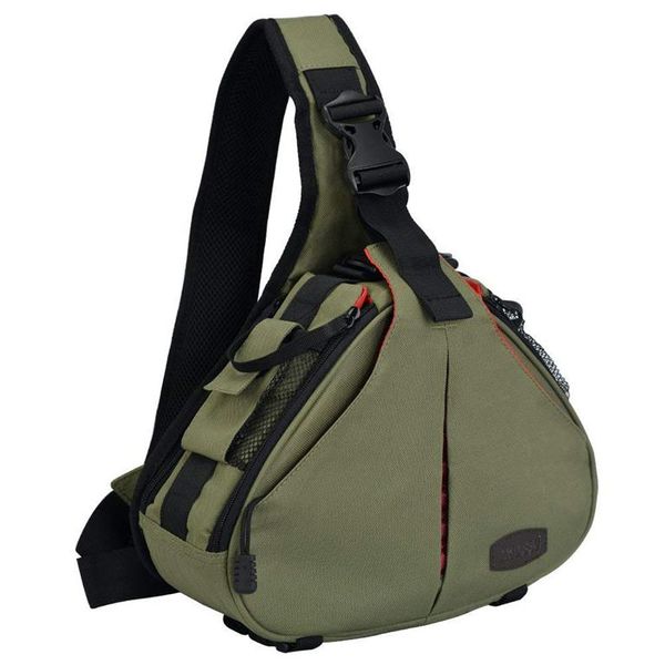 Waterproof Camera Sling Bag - Army Green