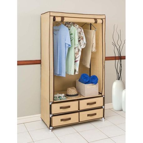Retractaline The Laundry House 4 Drawer Hanging Wardrobe