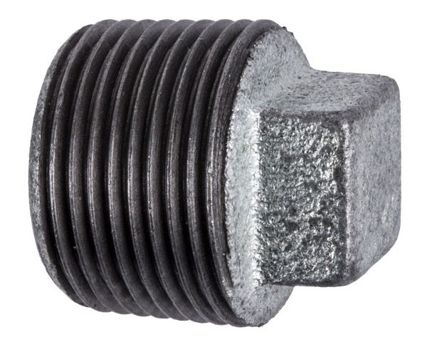Galvanised Hollow Plug - 20mm (10 Piece Pack)
