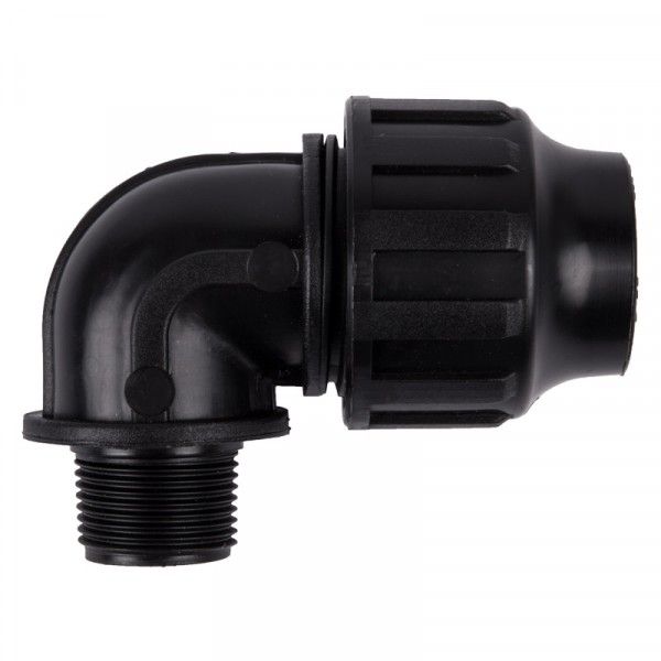 Bulk Pack x 10 Plast Agri Tn Male Compression Elbow - 25X3/4