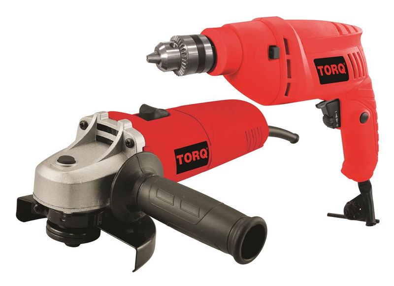 Torq - 500W Drill &amp; Angle Grinder
