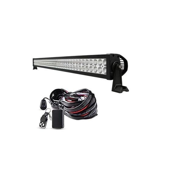 JB LUXX 240w Off Road 4X4 Mount On Spot Light Bar &amp; Harness with Remote