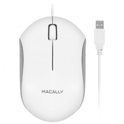 Macally Optical USB Mouse - White
