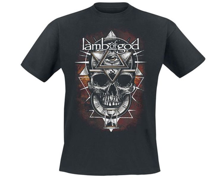 RockTs Mens Lamb of god All Seeing Red T-Shirt