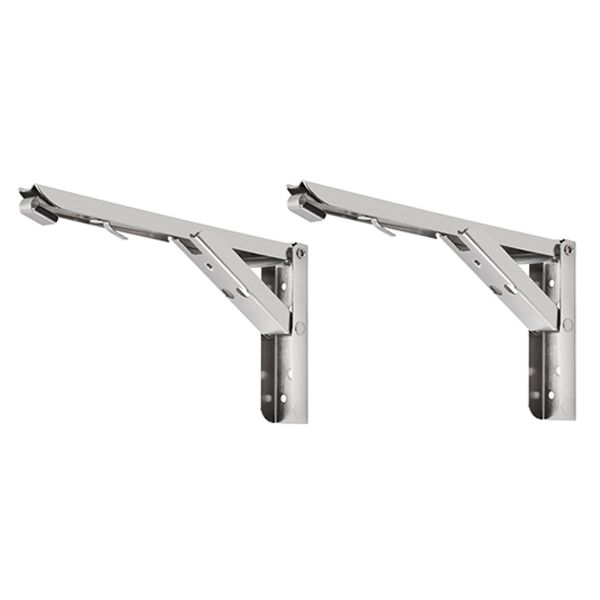Wall Mount Folding Moveable Bracket - Set of 2