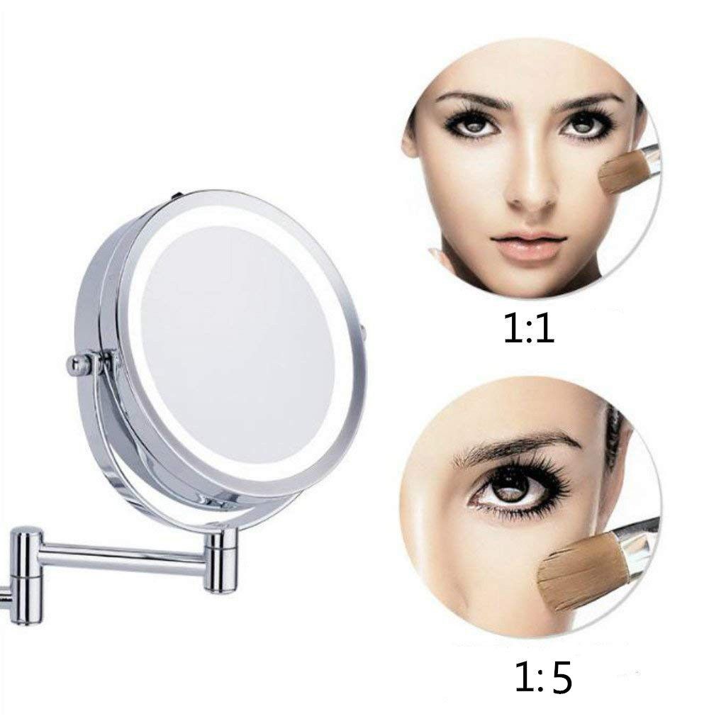 wall makeup mirror with led lights