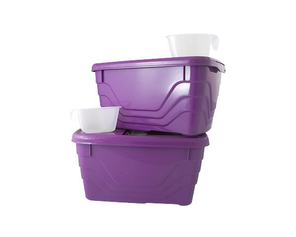 Otima 10 Litre Multi Purpose Storage Container - Purple( 4 Pack)