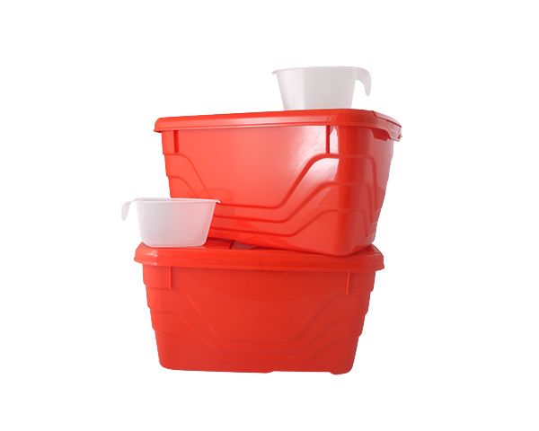 Otima 10 Litre Multi Purpose Storage Container - Red (4 Pack)