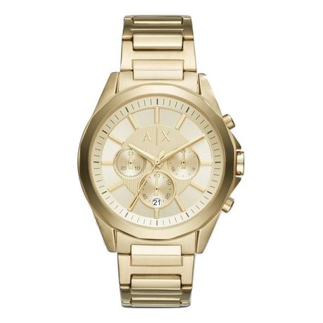 mens gold watch armani exchange