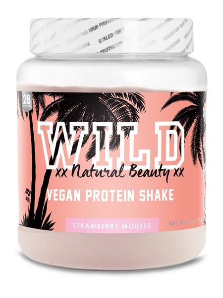 WILD Natural Beauty Vegan Protein 908g - Strawberry Mousse