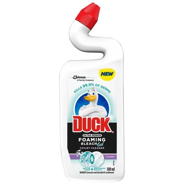 Duck Extra Power Foaming Bleach Toilet Cleaner Lavender 500ml