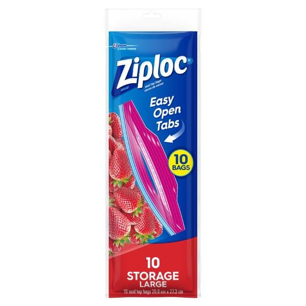 Ziploc Large Storage Bags 10's