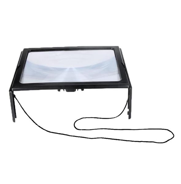 3X Full Page Book Reading Magnifier with LED Light