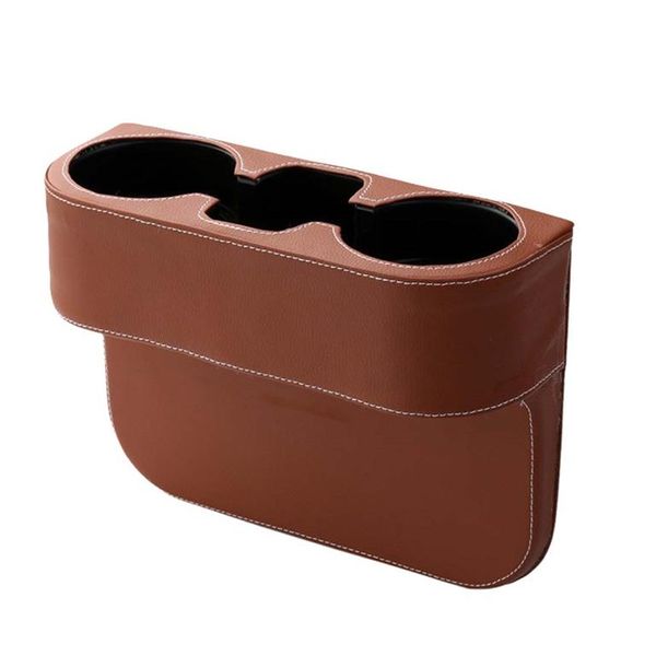 Car Drink Beverage Seat wedge Cup Holder-Brown