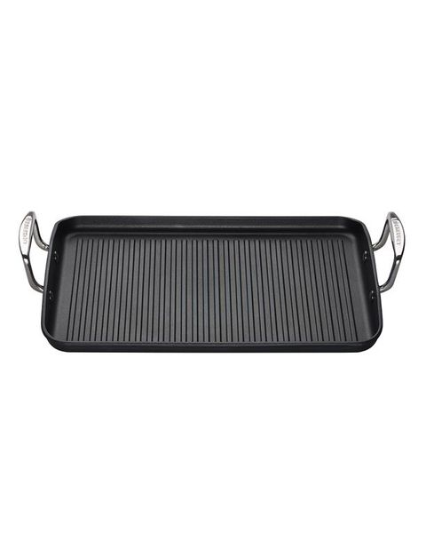 Le Creuset Toughened Non-Stick Ribbed Rectangular Grill (Size: 35cm)