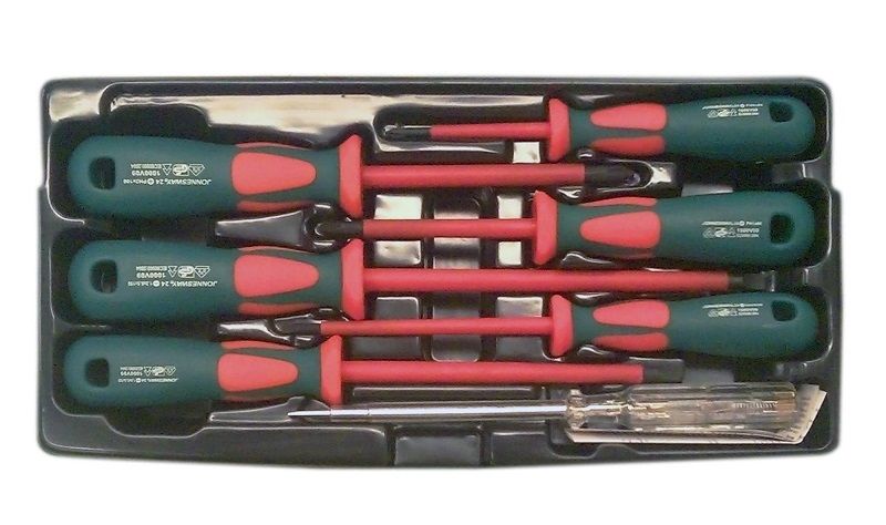 Jonnesway - VDE Insulated Screwdriver Set - Set Of 7