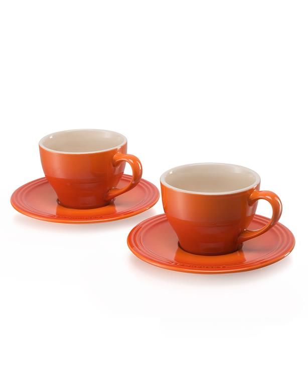 Le Creuset Cappuccino Cup & Saucer - Set of 2 | Shop Today. Get it