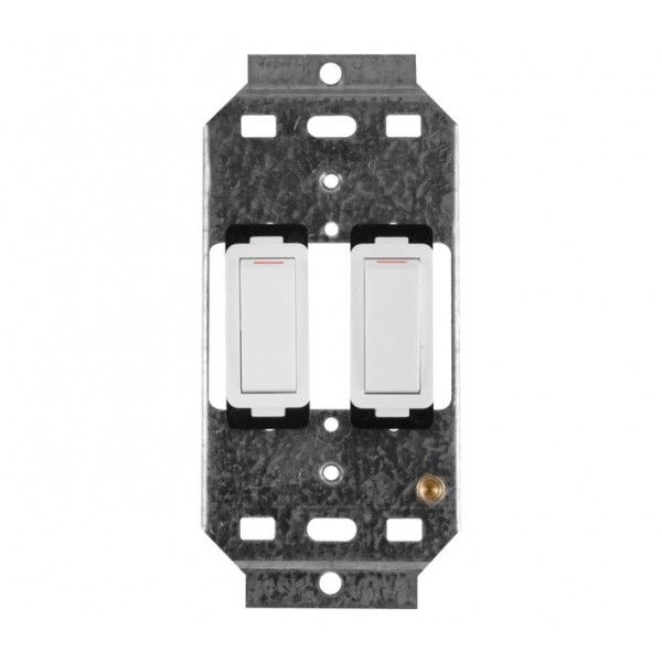 Crabtree - Light Switch - Classic - NCP - 2L - 2 x 1Way 20A - 5 Pack