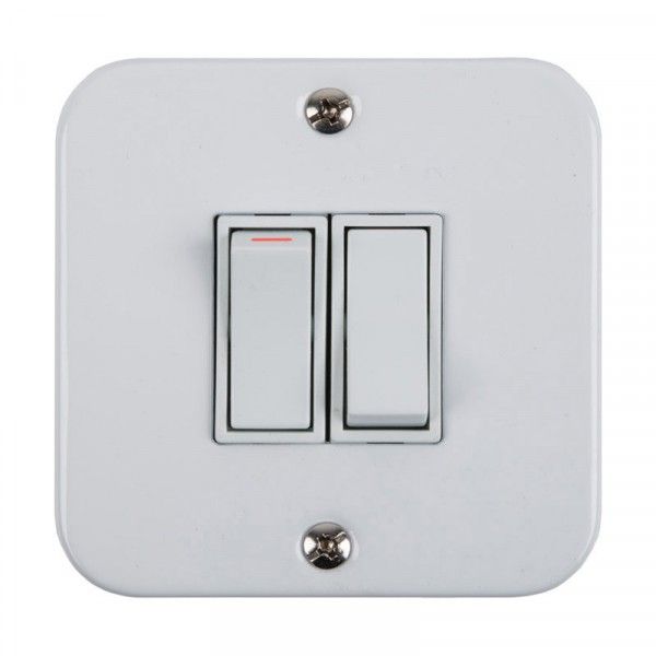 Industrial Light Switch - 75X75mm 2Lever