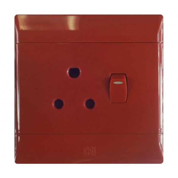 Cbi Computer Single Switch Plug - 4X4 Red