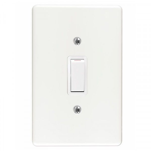 Crabtree Light Switch with Cover Plate - 1Lever 1Way